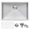 Ruvati 28" Undermount 16 Gauge Tight Radius SS Kitchen Sink Single Bowl RVH7250 - alternate 1